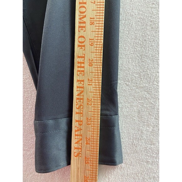 Kenneth Cole Shirt Mens Large Gray Round Snap Tailored Classic Preppy - Picture 9 of 9